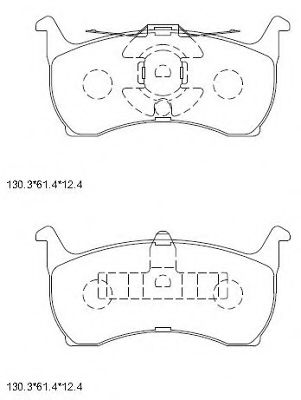 Тормозные колодки ASIMCO KD6723