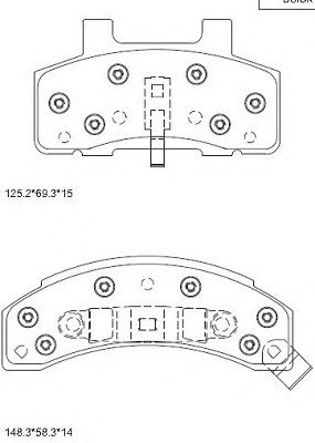 Тормозные колодки ASIMCO KD6733