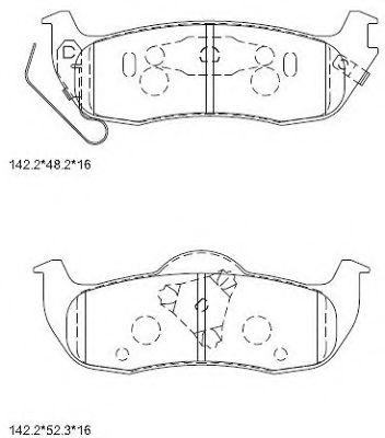 Тормозные колодки ASIMCO KD6734
