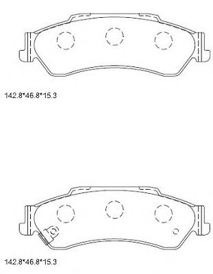 Тормозные колодки ASIMCO KD6736