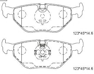 Тормозные колодки ASIMCO KD6737