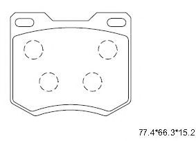 Тормозные колодки ASIMCO KD6741