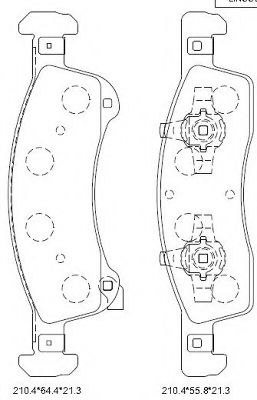 Тормозные колодки ASIMCO KD6746