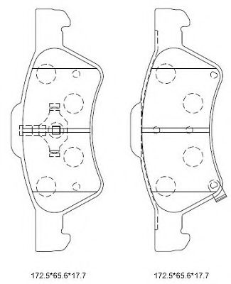 Тормозные колодки ASIMCO KD6747