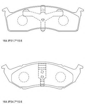 Тормозные колодки ASIMCO KD6751F