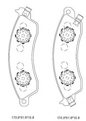 Тормозные колодки ASIMCO KD6756