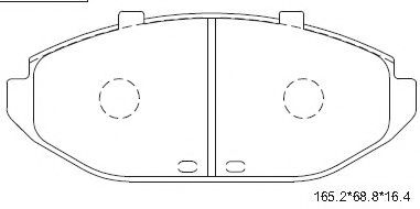 Тормозные колодки ASIMCO KD6758