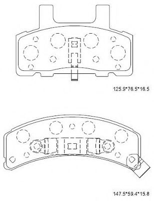 Тормозные колодки ASIMCO KD6760