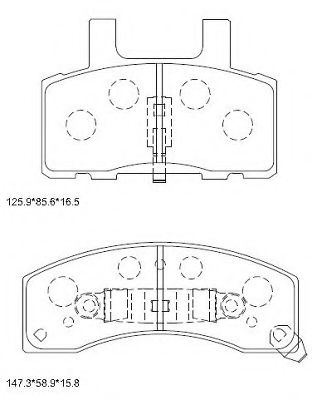 Тормозные колодки ASIMCO KD6761