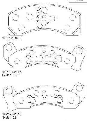Тормозные колодки ASIMCO KD6764