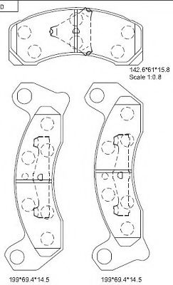 Тормозные колодки ASIMCO KD6765