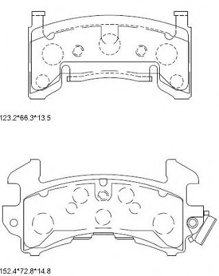 Тормозные колодки ASIMCO KD6766