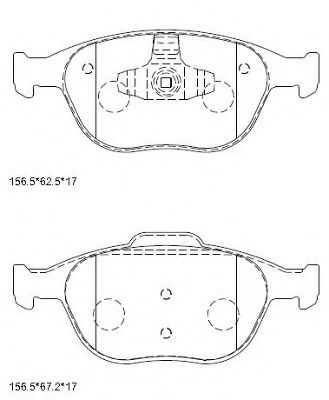 Тормозные колодки ASIMCO KD6768
