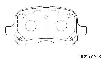 Тормозные колодки ASIMCO KD6769