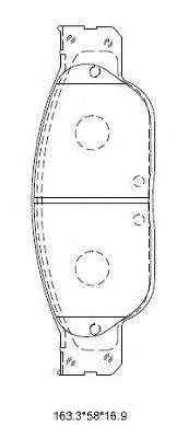 Тормозные колодки ASIMCO KD6771