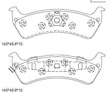 Тормозные колодки ASIMCO KD6772