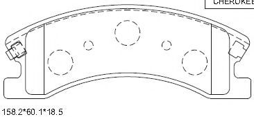 Тормозные колодки ASIMCO KD6773