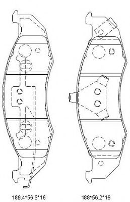 Тормозные колодки ASIMCO KD6777