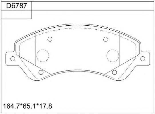 Тормозные колодки ASIMCO KD6787