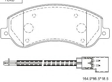 Тормозные колодки ASIMCO KD6788