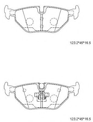 Тормозные колодки ASIMCO KD6793