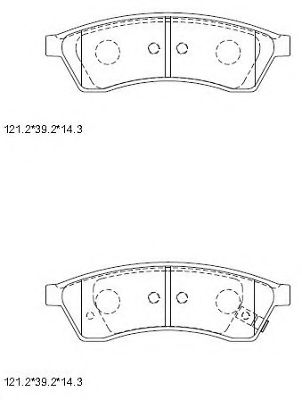 Тормозные колодки ASIMCO KD6794