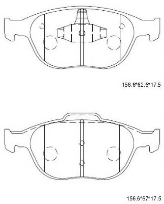 Тормозные колодки ASIMCO KD6797