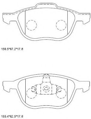 Тормозные колодки ASIMCO KD6798