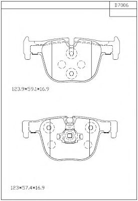 Тормозные колодки ASIMCO KD7006