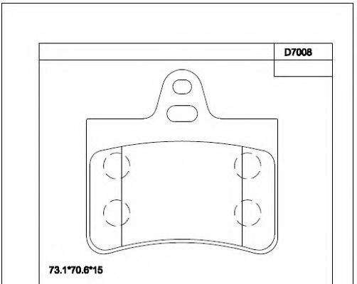 Тормозные колодки ASIMCO KD7008
