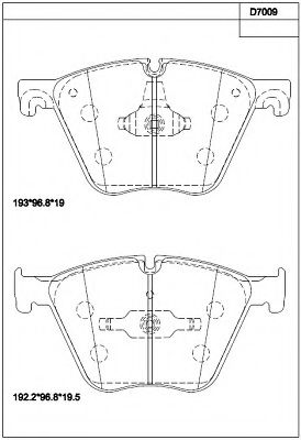 Тормозные колодки ASIMCO KD7009