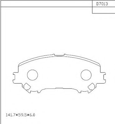 Тормозные колодки ASIMCO KD7013