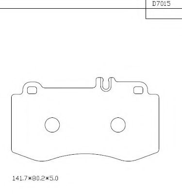 Тормозные колодки ASIMCO KD7015