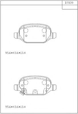 Тормозные колодки ASIMCO KD7039