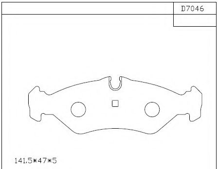 Тормозные колодки ASIMCO KD7046