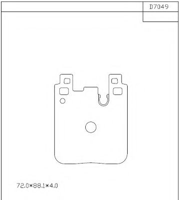 Тормозные колодки ASIMCO KD7049