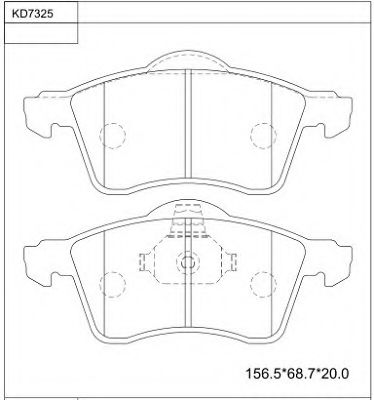 Тормозные колодки ASIMCO KD7325