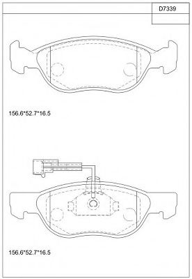 Тормозные колодки ASIMCO KD7339