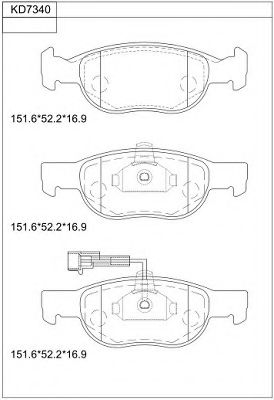Тормозные колодки ASIMCO KD7340