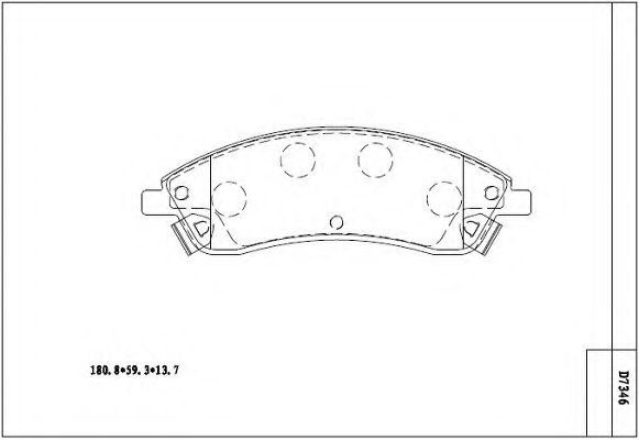 Тормозные колодки ASIMCO KD7346