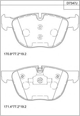 Тормозные колодки ASIMCO KD7347
