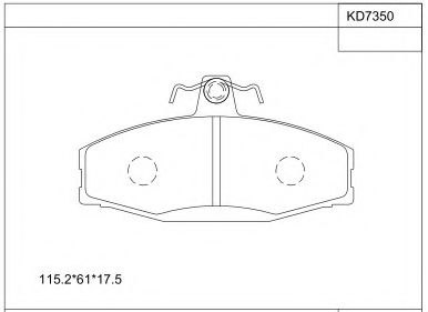 Тормозные колодки ASIMCO KD7350