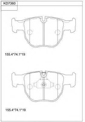 Тормозные колодки ASIMCO KD7360