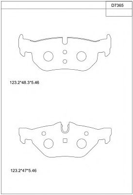 Тормозные колодки ASIMCO KD7365