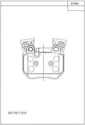 Тормозные колодки ASIMCO KD7400