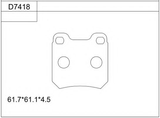 Тормозные колодки ASIMCO KD7418