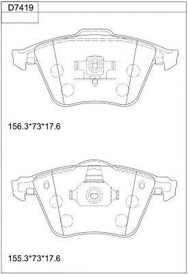 Тормозные колодки ASIMCO KD7419