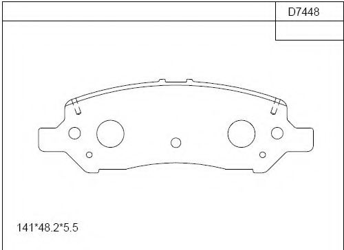 Тормозные колодки ASIMCO KD7448