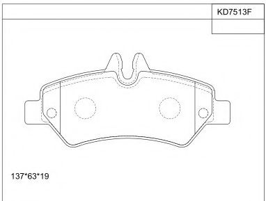 Тормозные колодки ASIMCO KD7513F