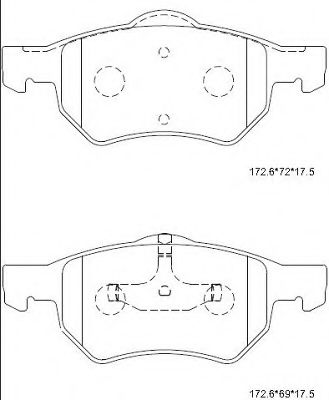 Тормозные колодки ASIMCO KD7525